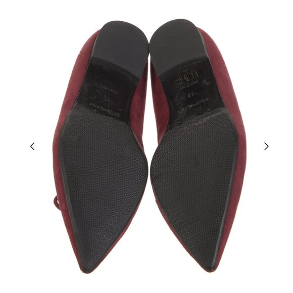 Balenciaga burgundy suede Flats with Pointed Toe- 39 - Picture 3 of 6
